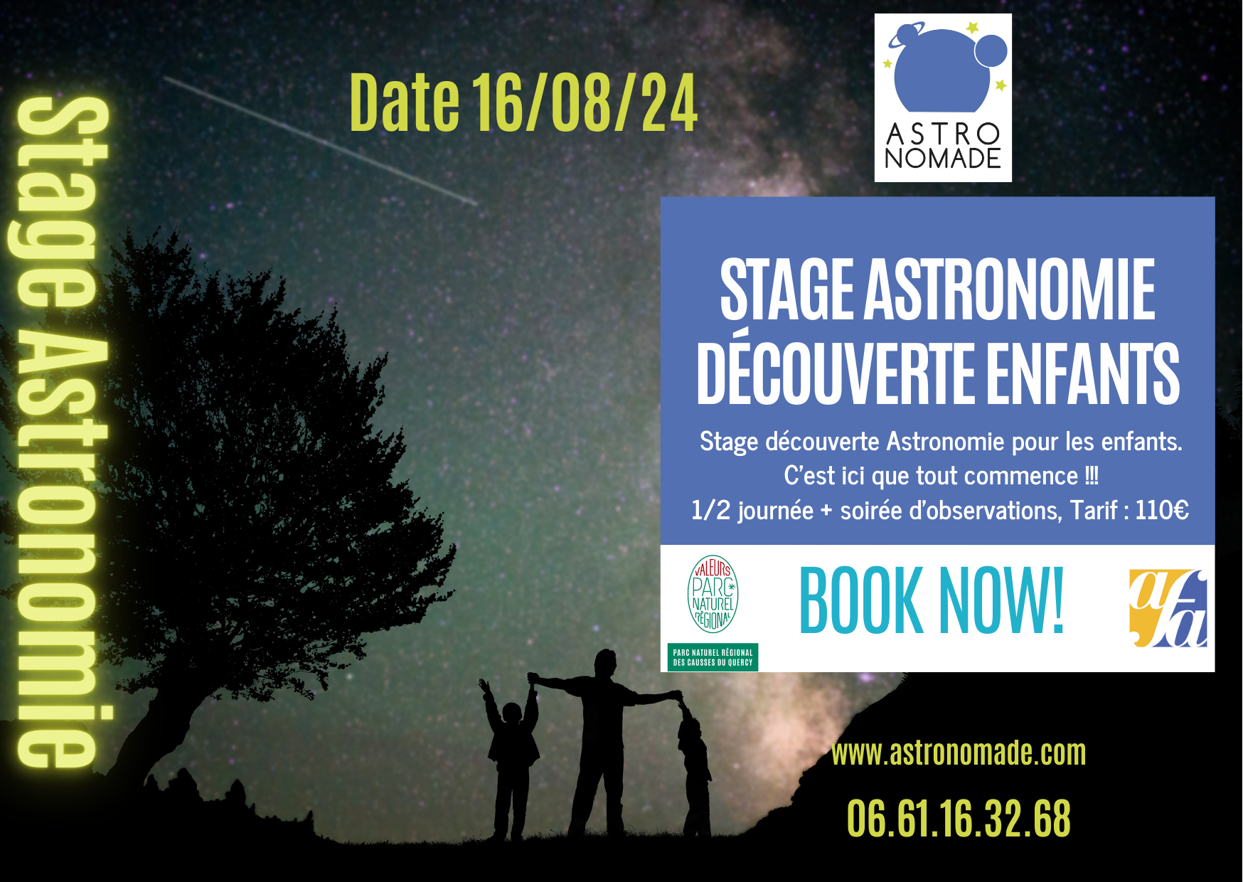 Stage découverte Astronomie Enfants